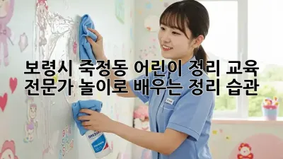 보령시 죽정동 어린이 정리 교육 전문가: 놀이로 배우는 정리 습관